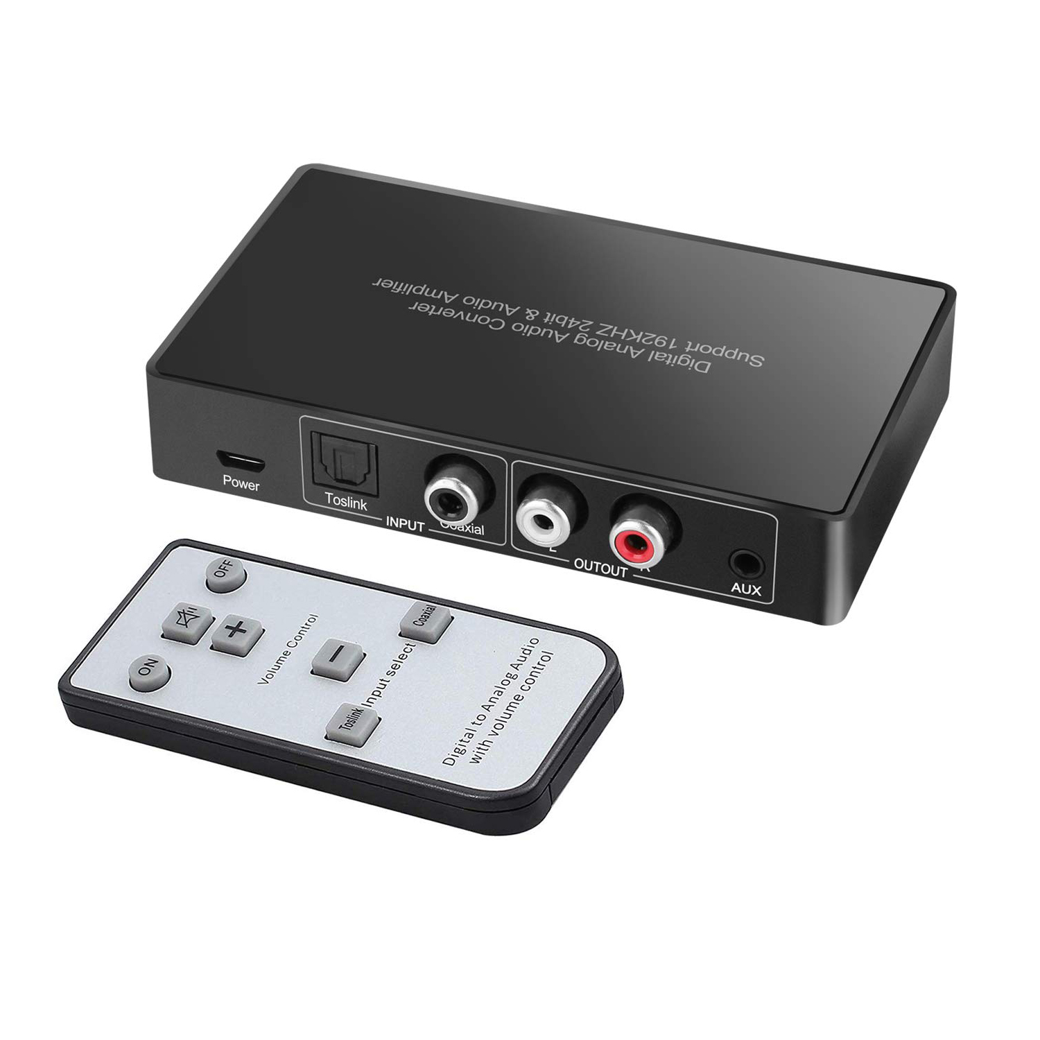 digital optical converter with remote volume control